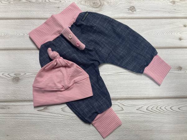 Otroški komplet roza črte 824